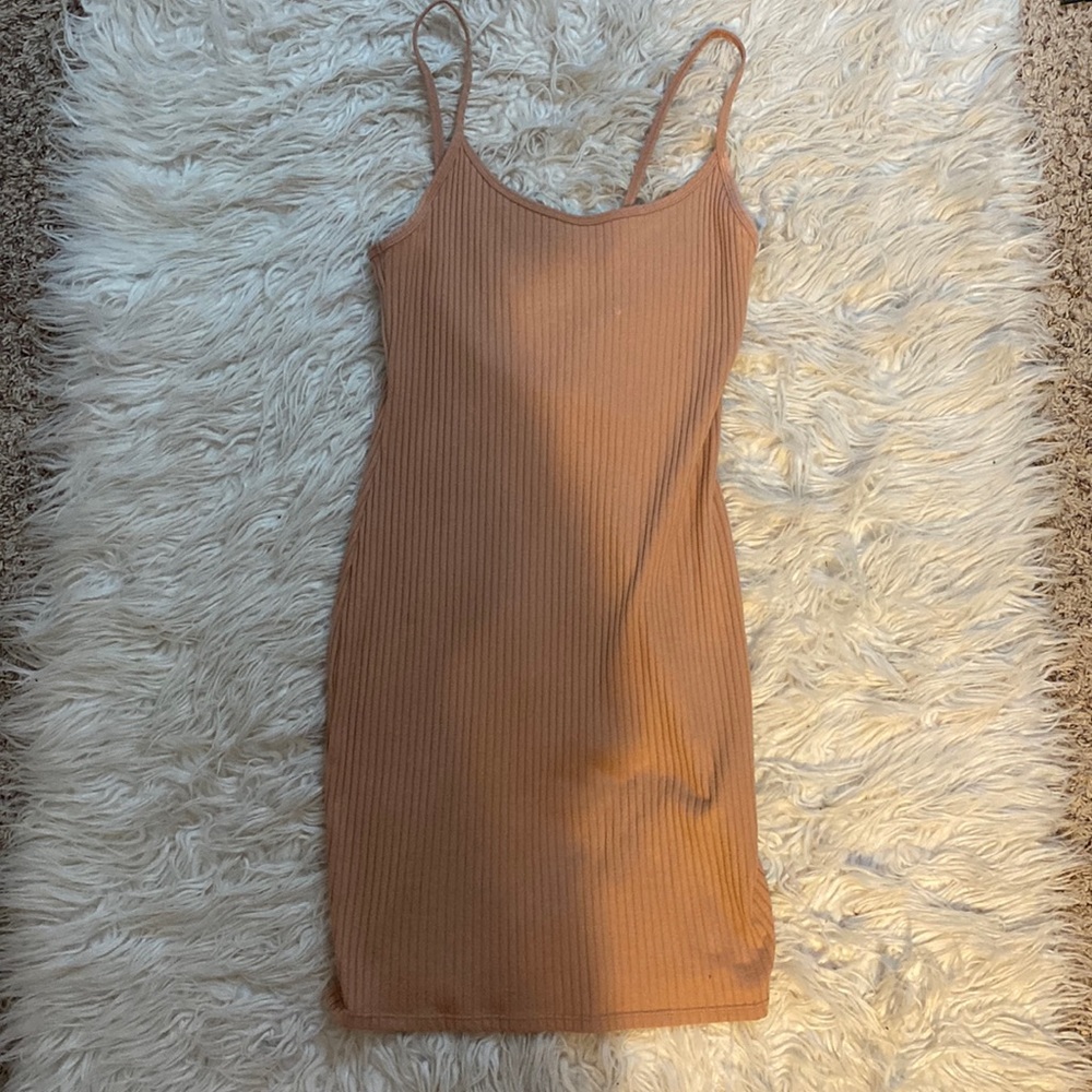 light pink midi dress from wild fable